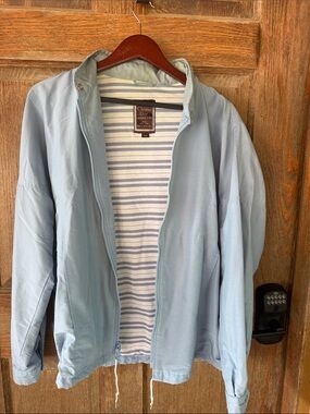 Dior Pale Blue Lightweight Zip Shirt Jacket